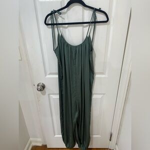 Victoria's Secret - Green jumpsuit. *came with a thin satin belt but missing*